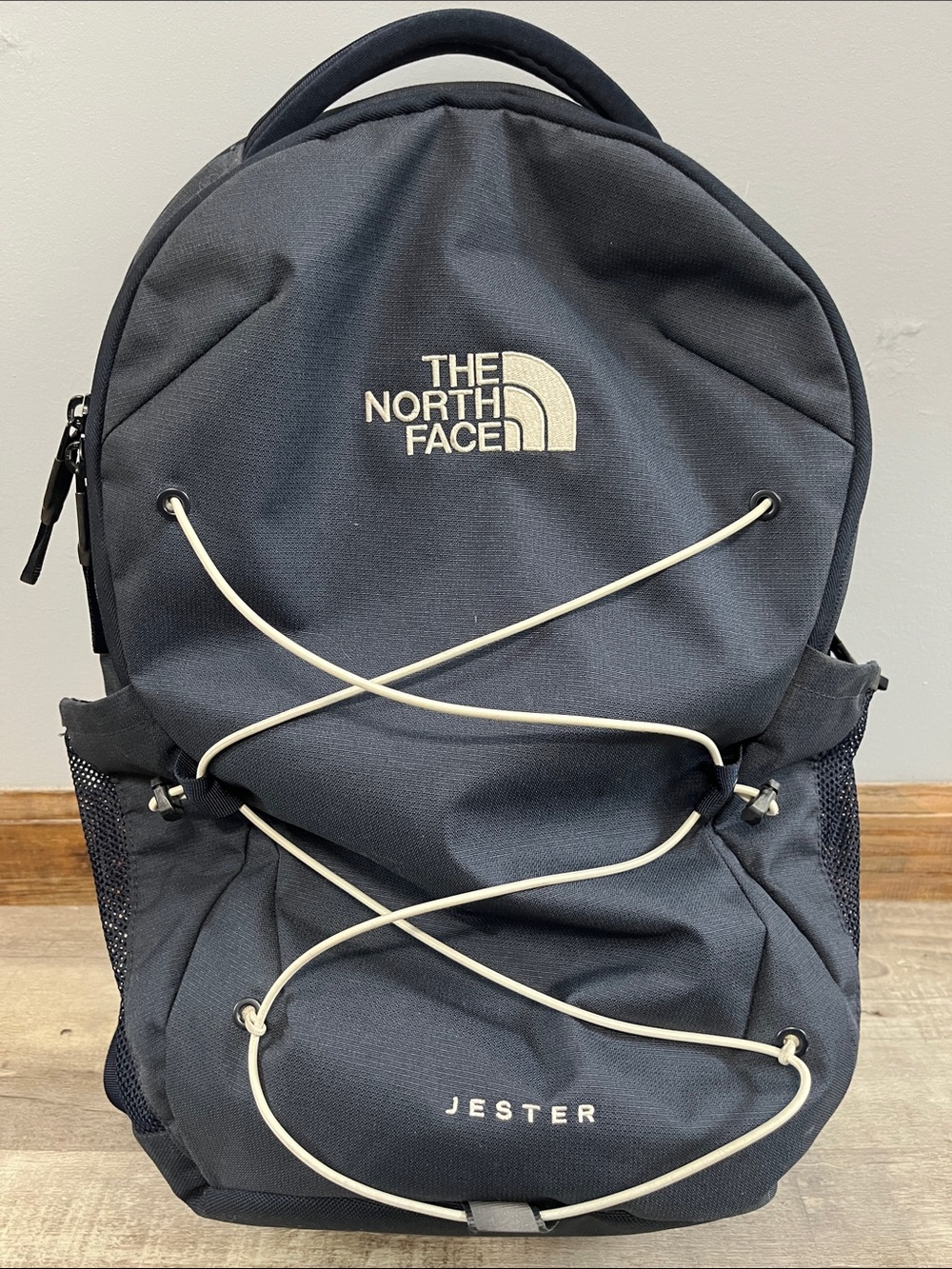 The North Face Jester Backpack - Navy with White Bungee